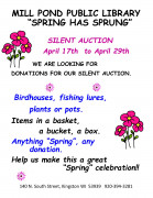 Need Help with Spring Has Sprung Fundraiser!
